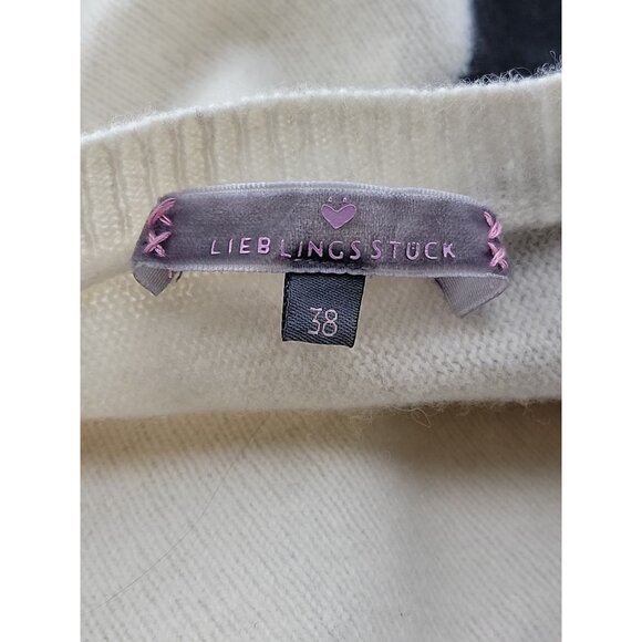 Lieblingsstuck Women’s Sweater Sz 38 M Wool Knit LS Pullover Black Star German - Picture 15 of 15